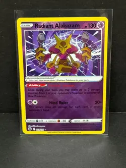 Pokemon Swsh12: Sword & Shield - Silver Tempest RADIANT ALAKAZAM 059/195! MINT! - Image 1
