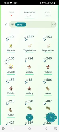 Pokemon Go (Stage 35) Shiny Larvesta ( 73 Shinys ) ( Reduced) - Image 3