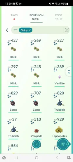 Pokemon Go (Stage 35) Shiny Larvesta ( 73 Shinys ) ( Reduced) - Image 4