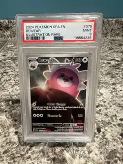 Pokemon TCG Bewear 079/064 Shrouded Fable Illustration Rare PSA 9 - Image 1