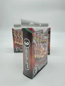 Pokemon TCG Obsidian Flames 3-Pack Bundle Box (Each Box Sold Separate) Sealed - Image 2
