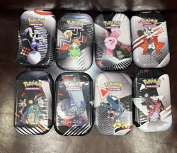 Sealed Pokemon TCG Black Bolt -White Flare Unova Mini Tin Set of 8 - Image 1