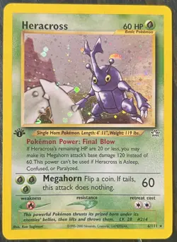 Pokemon TCG | Heracross 6/111 | Neo Genesis 1st Edition | LP - Image 1