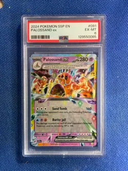2024 POKEMON SSP EN-SURGING SPARKS #091 PALOSSAND EX PSA 6 - Image 1