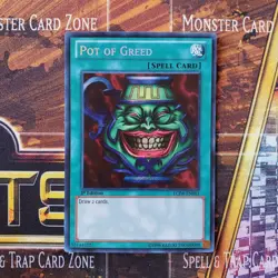 ( POT OF GREED ) - Secret Rare - LCJW-EN061 - 1st - NM - Yu-Gi-Oh Joey's World - Image 1