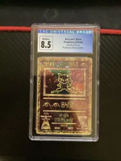CGC Ancient Mew 2000 Movie Promo Holographic Pokemon Card 8.5 Grade - Image 1