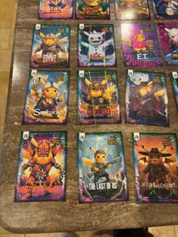 POKEMON PIKACHU COSPLAY! NON TCG Lot OF 40+ cards - Image 4