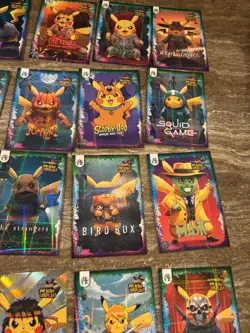 POKEMON PIKACHU COSPLAY! NON TCG Lot OF 40+ cards - Image 5