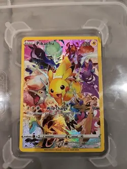 Pokemon Pikachu TCG Full Art Secret Rare Holo Card 160/159 Crown Zenith - Image 1