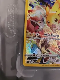 Pokemon Pikachu TCG Full Art Secret Rare Holo Card 160/159 Crown Zenith - Image 5