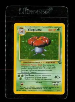 POKEMON Playing Trading Card Vileplume Foil Jungle 15/64 1999 1st Edition - Image 1
