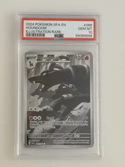 PSA 10 Houndoom 066/064 Pokemon Shrouded Fable IR English Graded Card - Image 1