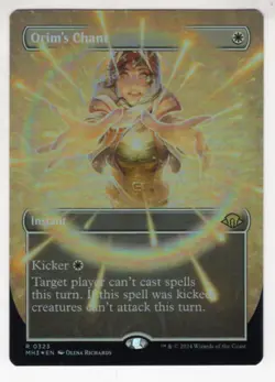 MTG Modern Horizons 3 Foil Rare Card #323 Orim's Chant (Borderless) - Image 1