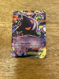 Gengar EX Holo Pokemon Card Phantom Forces Ultra Rare 34/119 Near Mint - Image 1