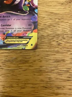 Gengar EX Holo Pokemon Card Phantom Forces Ultra Rare 34/119 Near Mint - Image 2