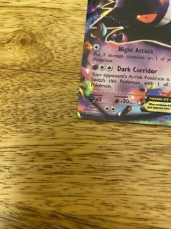 Gengar EX Holo Pokemon Card Phantom Forces Ultra Rare 34/119 Near Mint - Image 3