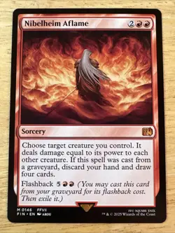 Nibelheim Aflame Final Fantasy Regular 0146 Mythic Magic The Gathering FIN EN NM - Image 1