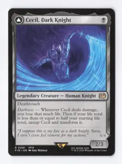 Cecil, Dark Knight 0091 (R) MTG Final Fantasy (FIN) (EN) - Image 1