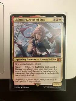 Lightning, Army of One 0233 M MTG Final Fantasy (FIN) (EN) NEAR MINT Non foil - Image 1