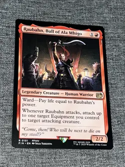 MTG - Raubahn, Bull of Ala Mhigo - FIN 0151 - Final Fantasy - Rare - Magic - Image 1