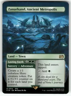Zanarkand, Ancient Metropolis Borderless (NM+ Foil) FIN-0314 Rare MTG - Image 1