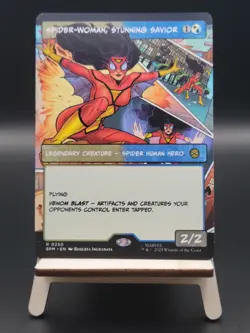 Spider-Woman, Stunning Savior (Borderless) - #230 - Rare - Marvel's Spider-Man - Image 1
