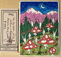 MTG ARTIST PROOF MTG Argothian Pixies AP Sketch Art Amy WEBER - Image 1