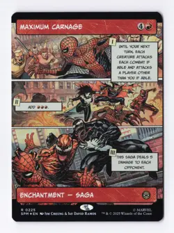 Maximum Carnage (Borderless) (Foil) 0225 (R) MTG Marvel's Spider-Man (SPM) - Image 1