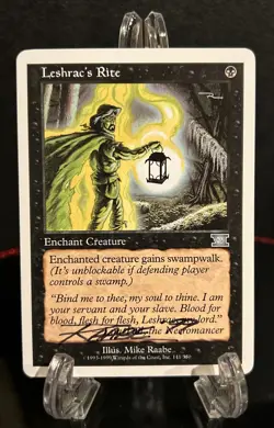 Leshrac's Rite - Classic Sixth Edition Artist Proof Signed Mike Raabe LP AP - Image 1