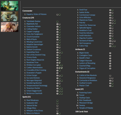 Hapatra, Vizier of Poisons MTG EDH Commander Deck | Magic the Gathering - Image 2