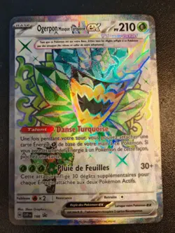 Carte Pokemon Ogerpon Masque Turquoise EX SVP 166 Promo Ecarlate Violet FR NEUF - Image 1