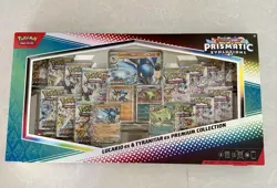 Pokemon TCG Prismatic Evolutions Lucario Ex + Tyranitar Ex Premium Collection - Image 1