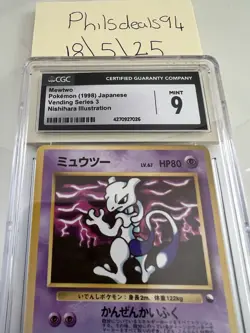 Pokemon TCG Vending Series Mewtwo Japanese Edition CGC 9 Mint - Image 4