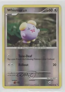 Whismur Reverse Foil Pokemon Platinum Supreme Victors #132 2009 - Image 1