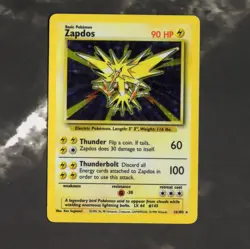 2000 Pokemon Base Set 2 Zapdos 20/130 Unlimited Holo Rare LP - Image 1