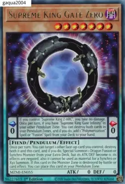 MZMI-EN055 Supreme King Gate Zero :: Rare 1st Edition YuGiOh Card - Image 1