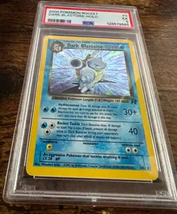 2000 Pokemon Team Rocket Dark Blastoise Holo - PSA 5 (Excellent Condition) - Image 1