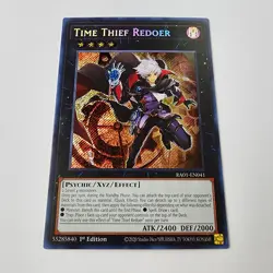 Time Thief Redoer - Secret Rare - RA01-EN041 - NM - 1st ed - Yugioh - Image 2