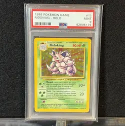 1999 Nidoking Base Set Holo Pokemon 011/102 PSA 9 Mint 🔥 - Image 1