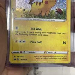 Pokemon Pikachu SWSH039 Black Star Promo RARE 25th Anniversary Celebrations LP - Image 3