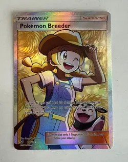 NM! Pokemon TCG Pokemon Breeder Shining Legends 73/73 Holo Full Art Ultra - Image 1