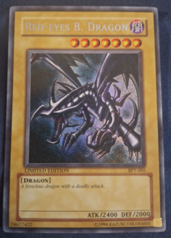 Yu-Gi-Oh! Red-Eyes B. Dragon BPT-005 Tin Reverse Foil MISPRINT VLP | Secret Rare - Image 1