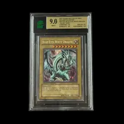 Yu-Gi-Oh! Slab Blue-Eyes White Dragon BPT-003 MNT 9 Mint 2002 - Image 1