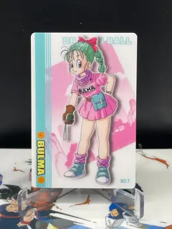 Dragon Ball Gumi Card Gumica Red Back No.7 BULMA 2003 - Image 1