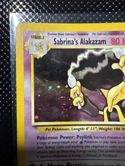 Pokemon TCG Alakazam Holo Gym Challenge Rare Card 16/132 Sabrina's Alakazam MP - Image 4
