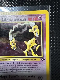 Pokemon TCG Alakazam Holo Gym Challenge Rare Card 16/132 Sabrina's Alakazam MP - Image 5