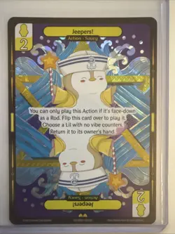 Vibes TCG Jeepers! * ARCTIC FOIL * - Legend of the Lils Card # 47 - Image 2