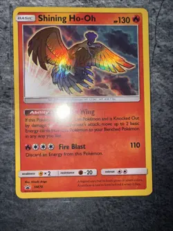 Pokemon TCG Shining Ho-Oh SM Black Star Promo Card SM70 Holo - Image 1