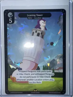 Vibes TCG Leaning Tower * ARCTIC FOIL * - Legend of the Lils Card # 143 - Image 1