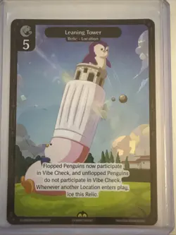 Vibes TCG Leaning Tower * ARCTIC FOIL * - Legend of the Lils Card # 143 - Image 2